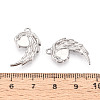 304 Stainless Steel Pendant Cabochon Settings STAS-N114-28P-3