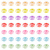 350Pcs 7 Colors UV Plating Opaque Acrylic Beads MACR-TA0002-31-2