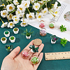 26Pcs 16 Styles Resin Flower Potting Display Ornaments DJEW-GF0001-67-3