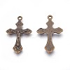 Tibetan Style Crucifix Pendants LS-X-MLF11118Y-NF-1