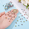 72Pcs 12 Colors 201 Stainless Steel Rhinestone Charms STAS-ME0002-32-3