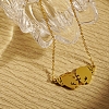 Stylish 304 Stainless Steel Boxing Glove Pendant Necklace for Women's Daily Wear. WJ1121-1-1