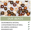150 Pcs 3 Colors Wooden Beads WOOD-PH0001-49-4