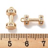 Brass Micro Pave Clear Cubic Zirconia Pendants KK-M102-46G-3