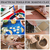 Plastic & Stainless Steel Clay Round Hole Cutter TOOL-CP0001-51-4
