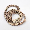 Electroplate Non-magnetic Synthetic Hematite Beads Strands G-J217C-M-2