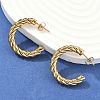 304 Stainless Steel Half Hoop Earrings EJEW-F257-10G-1
