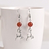 Natural Carnelian Dangle Earrings PW-WG00749-06-1