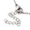 Non-Tarnish 306 Stainless Steel Pendant Necklace for Women NJEW-Q772-01P-04-3