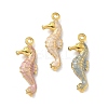 304 Stainless Steel Enamel Pendants STAS-G362-07G-1
