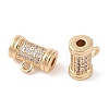 Brass Pave Clear Cubic Zirconia Beads LS-KK-N256-08G-E-2