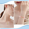 8Pcs Mother's Day Rack Plating Brass Charms KK-BBC0013-94-5