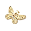 Brass Micro Pave Cubic Zirconia Pendants KK-H519-11G-2