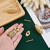 Oval Brass Wooden Box Pull Handle FIND-WH0817-193G-3