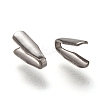 Tarnish Resistant 304 Stainless Steel Folding Crimp Ends X-STAS-G122-09P-A04-2