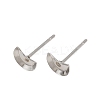 Tarnish Resistant Earring Cabochon Settings 304 Stainless Steel Ear Studs Blank Settings LS-STAS-Q170-08-4