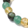 8mm Round Natural African Turquoise(Jasper) & Green Aventurine BJEW-JB10625-01-3
