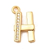 26Pcs Brass Micro Pave Clear Cubic Zirconia Charms KK-C117-12G-2