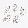 Alloy Tropical Parrot Pendants EA10187Y-AS-2