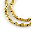 Electroplated Non-magnetic Synthetic Hematite Beads Strands G-R259-51G-1