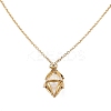 Ion Plating(IP) 304 Stainless Steel Macrame Pouch Empty Stone Holder for Pendant Necklaces Making NJEW-JN04441-01-4