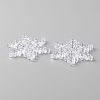Transparent Acrylic Connector Charms TACR-WH0001-74C-2