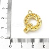 Brass Micro Pave Clear Cubic Zirconia Pendants KK-I476-02G-Q-3