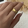 Brass Cuff Open Rings for Women KK-CBA8D1E-02D-G-1