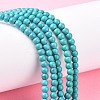 Synthetic Turquoise Beads Strands TURQ-G106-4mm-02E-4