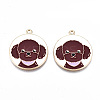 Eco-Friendly Alloy Enamel Pendants LS-X-ENAM-Q437-054B-NR-1