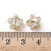Brass Micro Pave Cubic Zirconia Beads KK-S336-08G-A-3