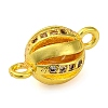 Brass Micro Pave Clear Cubic Zirconia Connector Charms KK-A230-06D-G-2