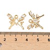 Brass Micro Pave Cubic Zirconia Pendants KK-S531-11G-A-3