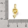 Brass Micro Pave Cubic Zirconia Pendants KK-U072-15G-3