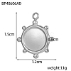 304 Stainless Steel Pendants Cabochon Setting STAS-OY009-60P-2