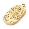 304 Stainless Steel Pendants LS-STAS-F349-03G-04-2
