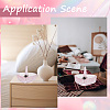 Heart Glass Jewelry Plates for Necklace ODIS-WH20002-05B-4