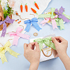 50Pcs 5 Colors Polyester Bowknot Gift Box Packing Decorations HJEW-PH02112-3