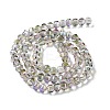 Transparent Electroplate Glass Beads Strands GLAA-Q099-C01-12-1-2