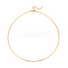 304 Stainless Steel Torques Necklaces NJEW-N061-01G-1
