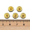 Brass Rhinestone Spacer Beads RB-A014-Z8mm-06G-2