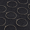 Long-Lasting Plated Brass Hoop Earrings Findings KK-BC0005-10G-NF-7