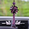 Glass Flower Pendant Decorations PW-WG637EB-10-1