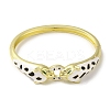 Brass Pave Green Cubic Zirconia Leopard Hinged Bangle for Women BJEW-K246-06G-2