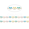 Brass Enamel Link Chains X-CHC-E021-09A-1