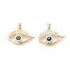 Brass Micro Pave Cubic Zirconia Pendants KK-T070-74-1