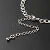 Tarnish Resistant Handmade 304 Stainless Steel Curb Chains Bracelets Making Accessories AJEW-JB01021-4