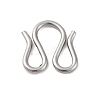 304 Stainless Steel S-Hook Clasps STAS-Z048-06P-03-1