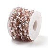 Handmade Dyed Natural Quartz Crystal and ABS Imitation Pearl Beaded Chains CHS-P019-07G-B-3