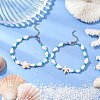 2Pcs 2 Styles Shell Beaded Bracelets BJEW-TA00586-02-1